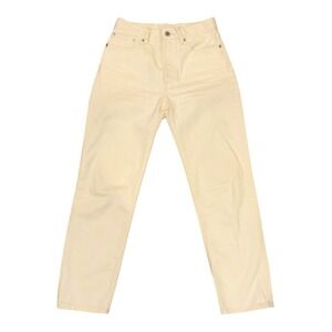 ♾️Everlane Relaxed Straight Leg Jeans Off White Bone Organic Cotton Denim 25♾️